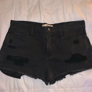 hollister distressed shorts